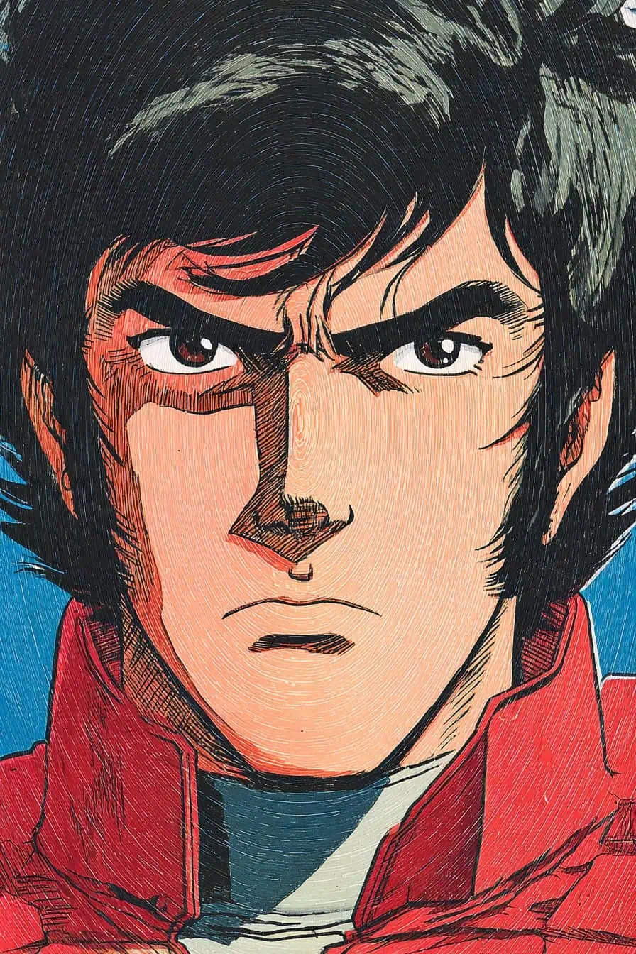 70s Anime Male Hero