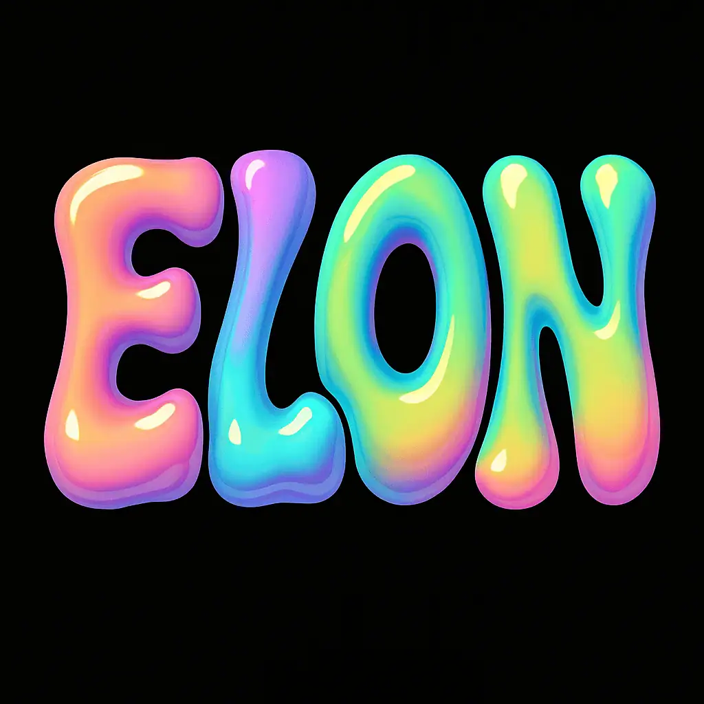 Glossy liquid lettering