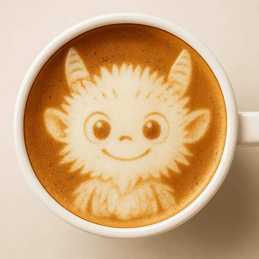 Labubu Latte Art