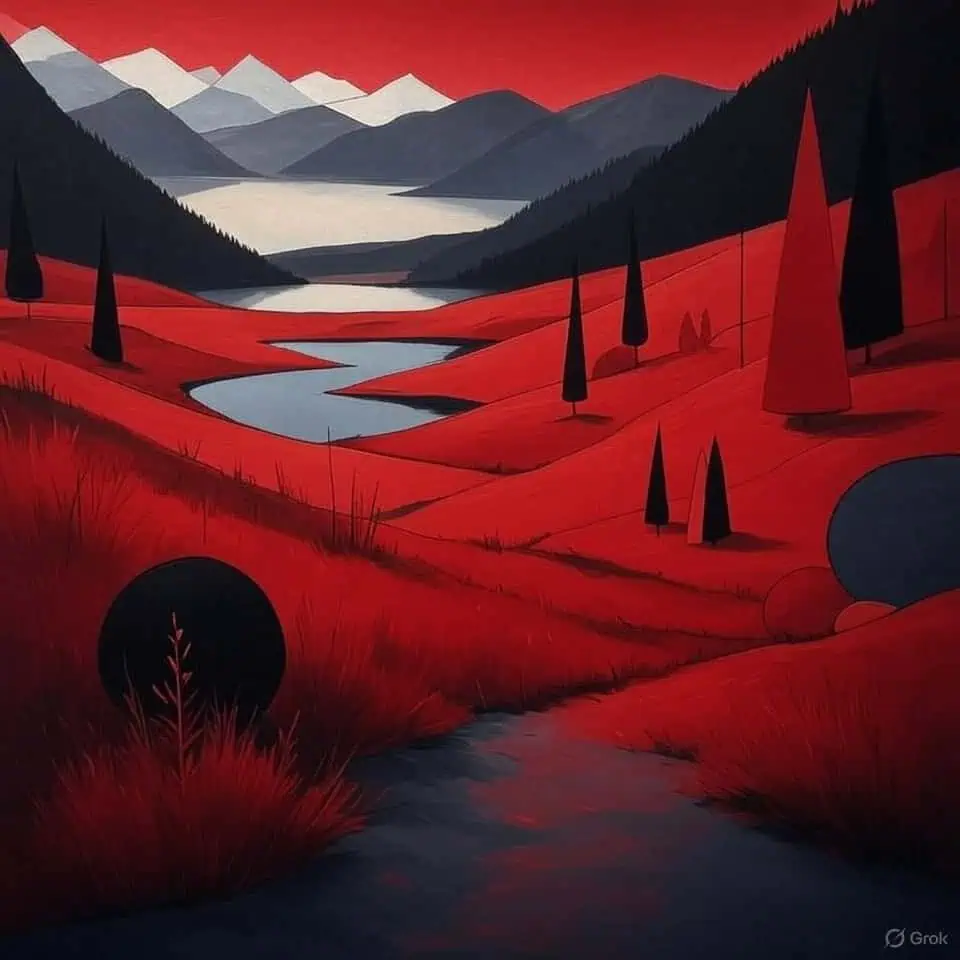 Minimalist Alpine Abstraction