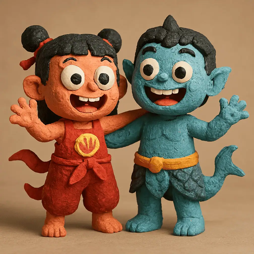 Nezha & Ao Bing Claymation