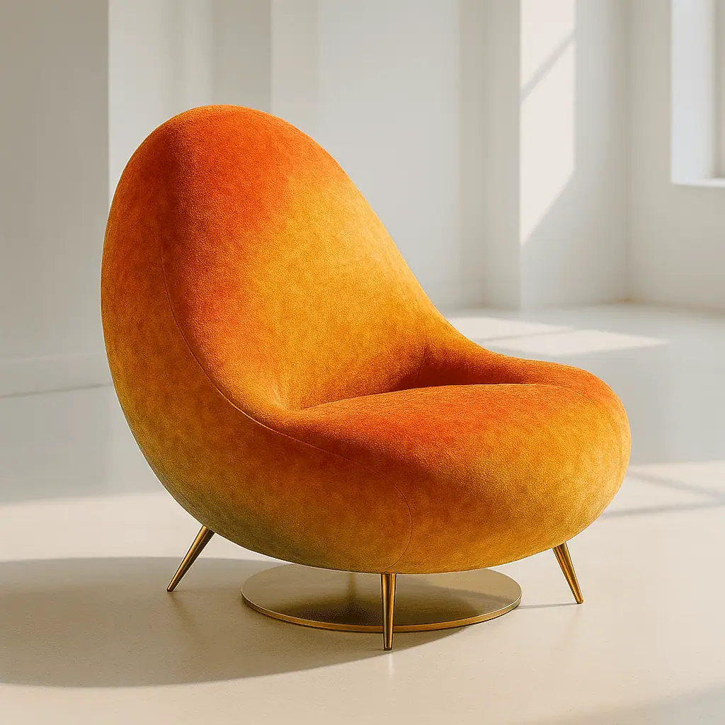 The Mango Lounge Chair in Museum Light