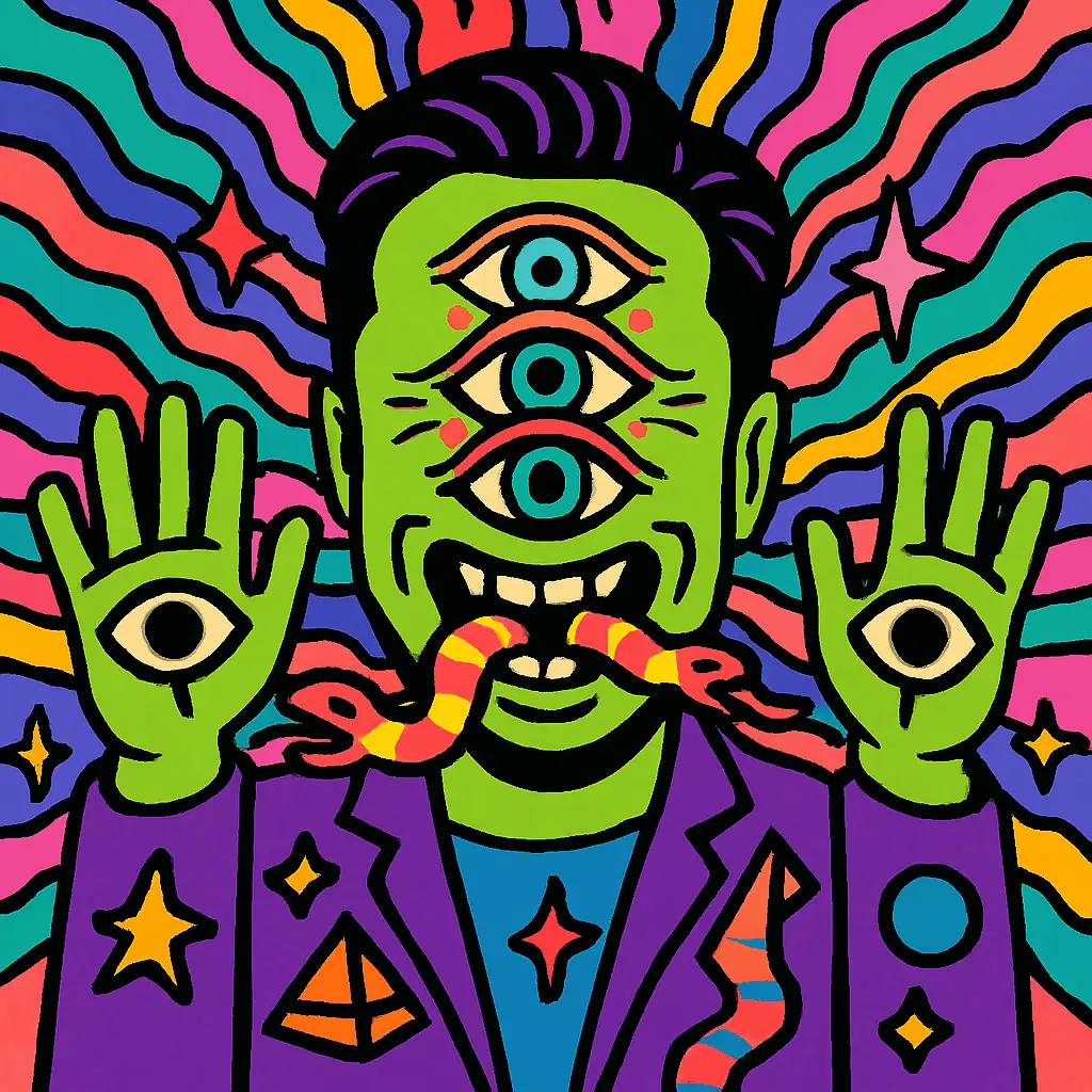 Trippy Cartoon Portraits