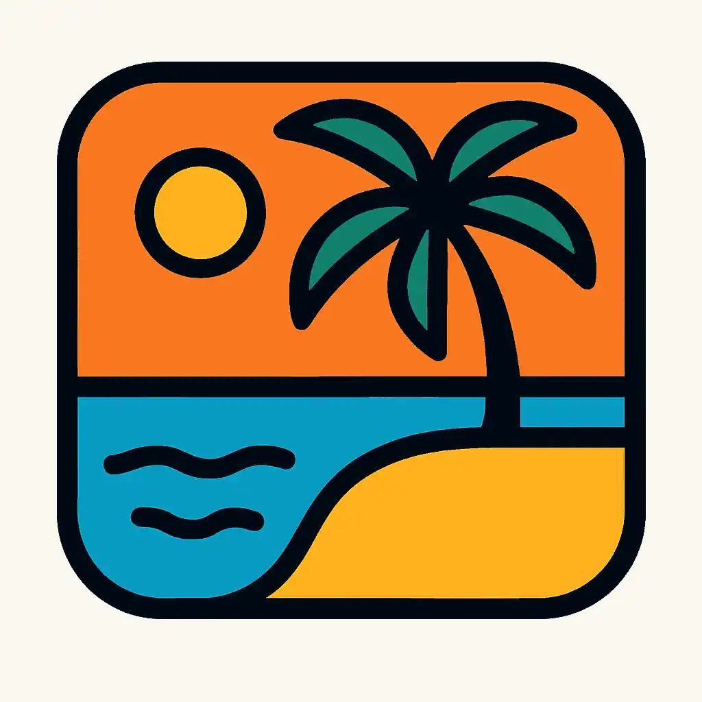 Tropical Sunset Icon
