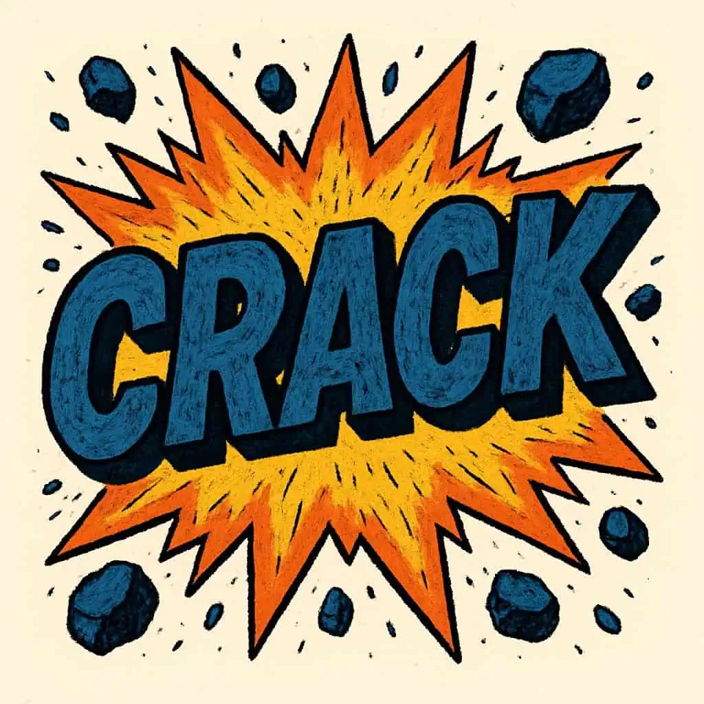 Explosive comic text effect