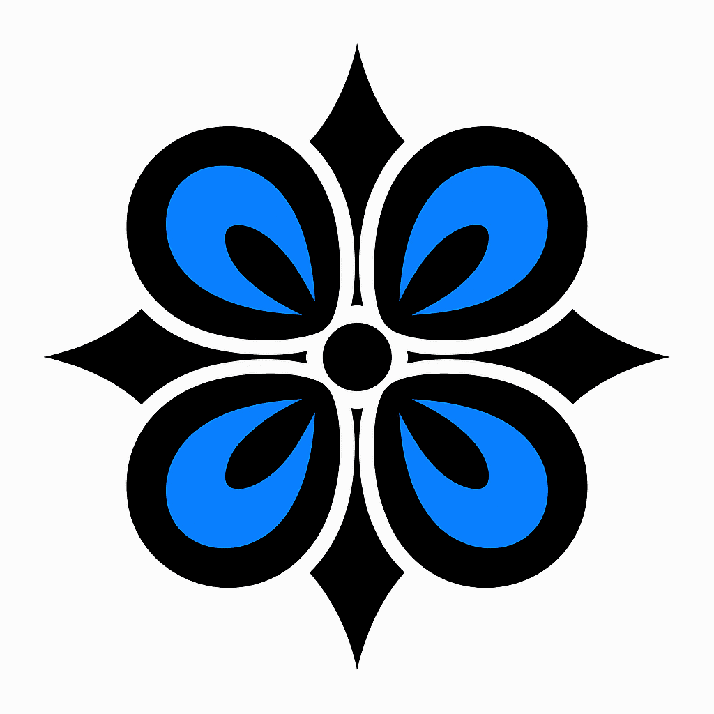geometric icon with abstract symmetry